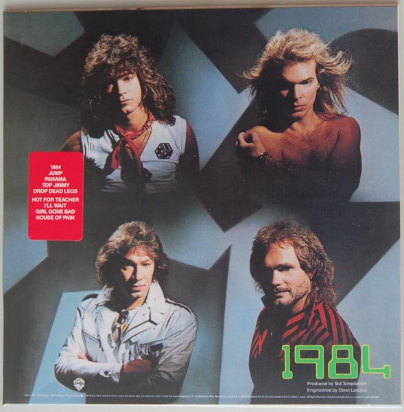 Back cover, Van Halen - 1984