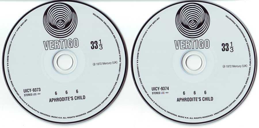 CD1 + CD2, Aphrodite's Child - 666