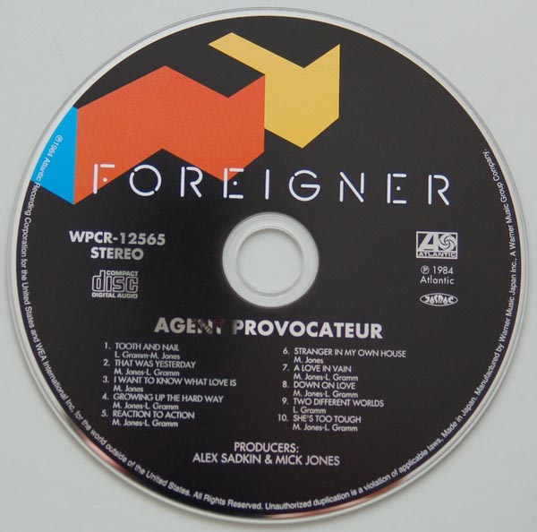 CD, Foreigner - Agent Provocateur
