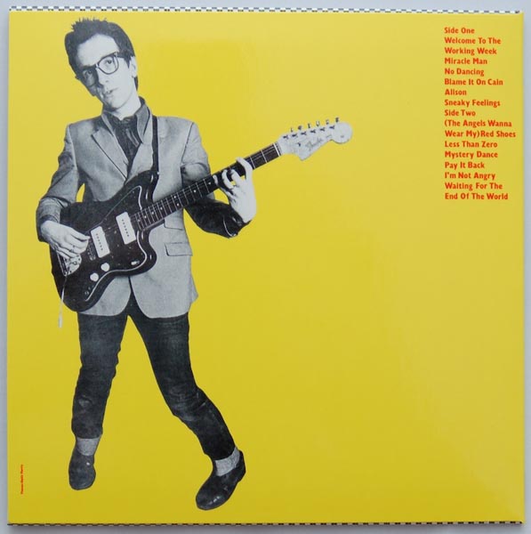 Back cover, Costello, Elvis - My Aim Is True