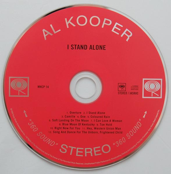 CD, Kooper, Al - I Stand Alone
