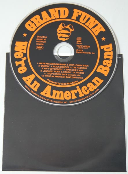 CD, Grand Funk Railroad - We're An American Band (+1)