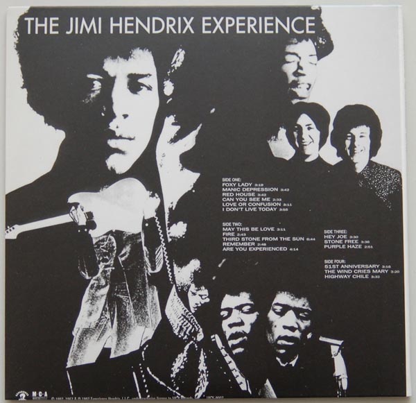 Back cover, Hendrix, Jimi - Are You Experienced