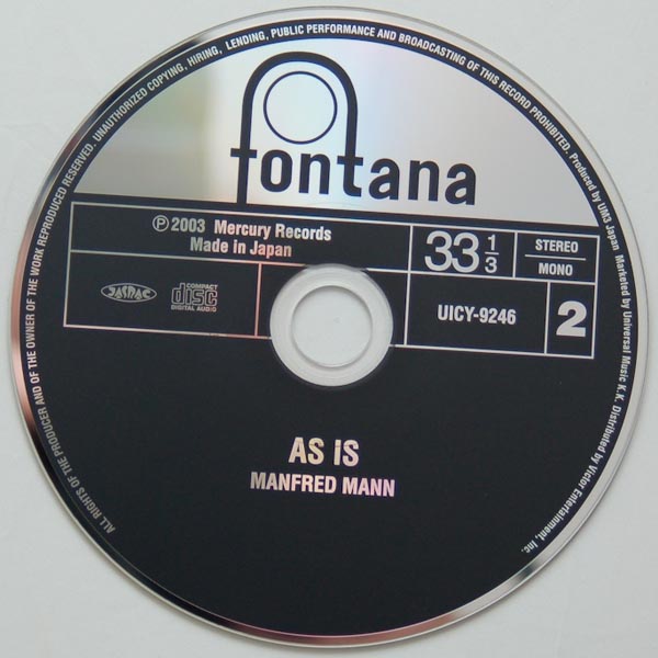 CD, Mann, Manfred - As Is