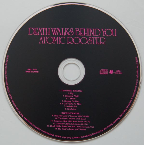 CD, Atomic Rooster - Death Walks Behind You (+6)