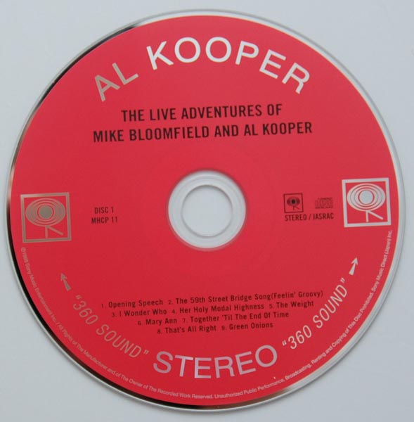 CD 1, Bloomfield, Mike + Al Kooper - The Live Adventures Of Mike Bloomfield and Al Kooper