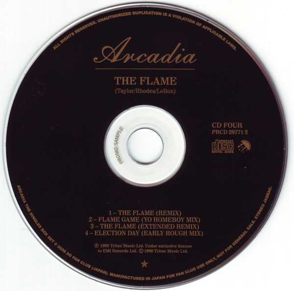 CD4 [Disc], Arcadia (Duran Duran) - The Singles Boxset