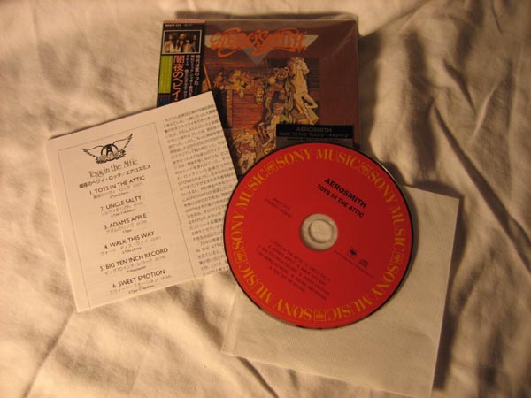 Inserts and CD, Aerosmith - Toys In the Attic