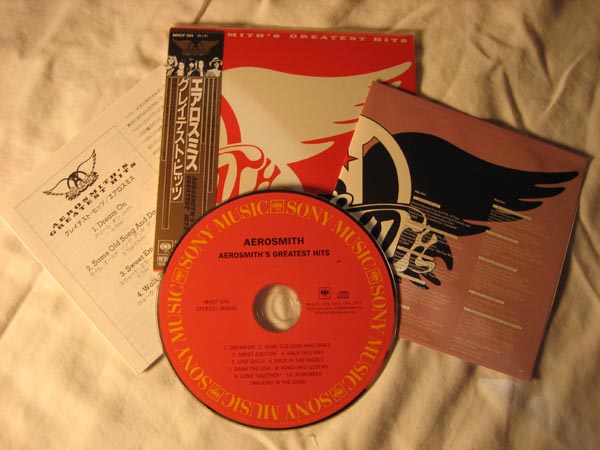inserts and CD, Aerosmith - Greatest Hits