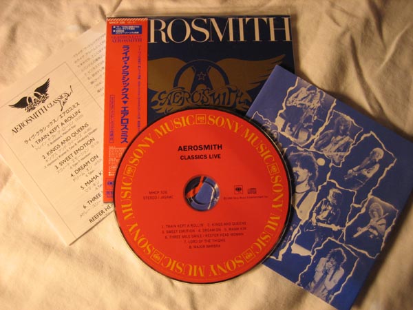 inserts and CD, Aerosmith - Classics Live