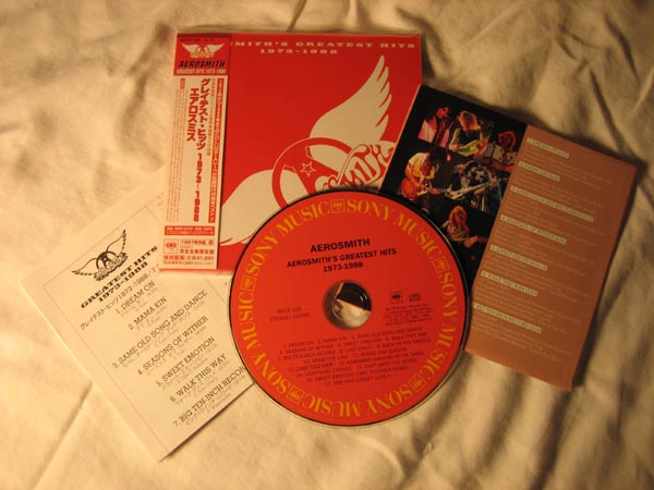 inserts and CD, Aerosmith - Greatest Hits  1973-1988