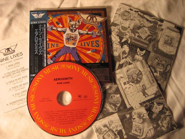 inserts and CD, Aerosmith - Nine Lives