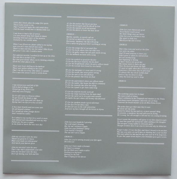 Inner sleeve A, Fairport Convention - Babbacombe Lee +2