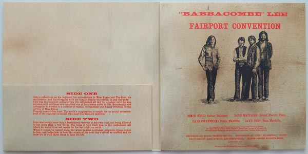 Gatefold open, Fairport Convention - Babbacombe Lee +2