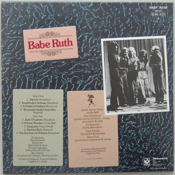 Back cover, Babe Ruth - Babe Ruth