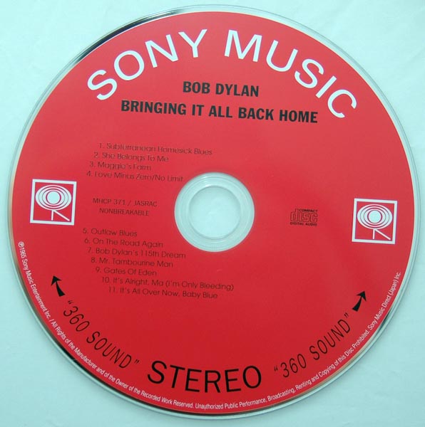 CD, Dylan, Bob - Bringing It All Back Home
