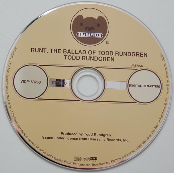 CD, Rundgren, Todd - Runt: The Ballad of Todd Rundgren