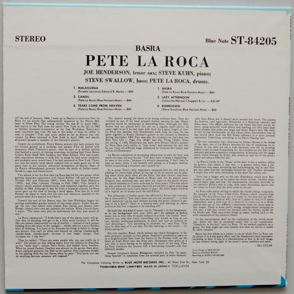 Back cover, LaRoca, Pete - Basra