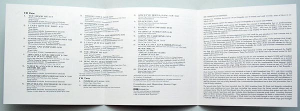insert side 2, Led Zeppelin - BBC Sessions