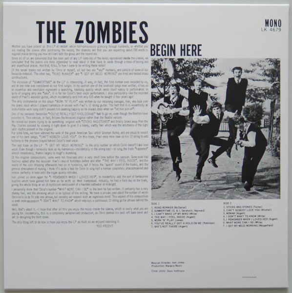 Back cover, Zombies (The) - Begin Here +?