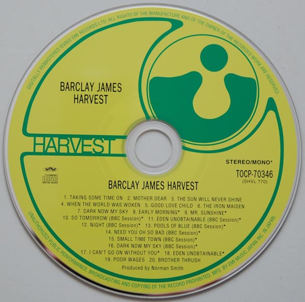 CD, Barclay James Harvest - Barclay James Harvest