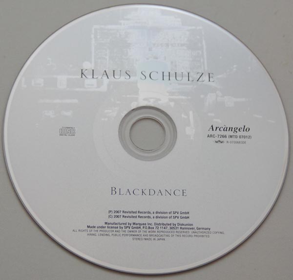 CD, Schulze, Klaus  - Blackdance