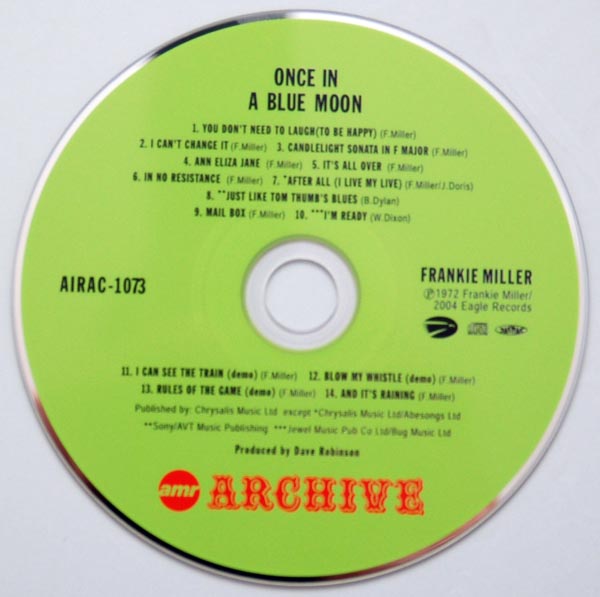 CD, Miller, Frankie - Once In A Blue Moon +4