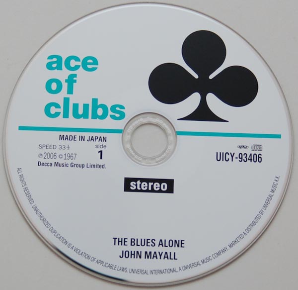 CD, Mayall, John  - Blues Alone