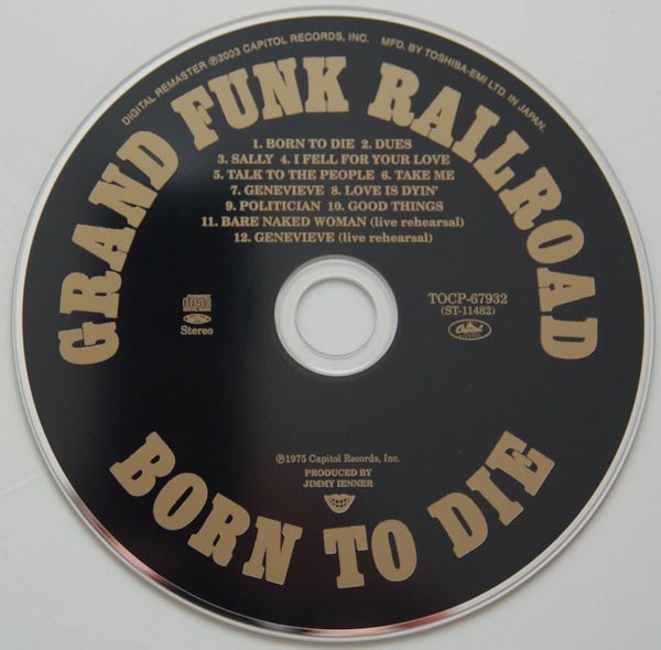 CD, Grand Funk Railroad - Born To Die (+1)