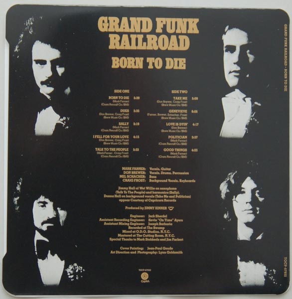 Inner sleeve side A, Grand Funk Railroad - Born To Die (+1)