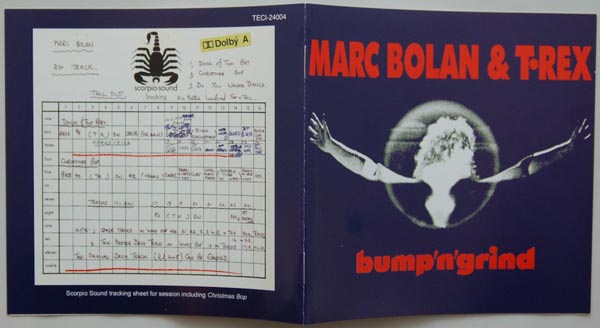 Booklet, T Rex (Bolan, Marc) - Bump 'n' Grind