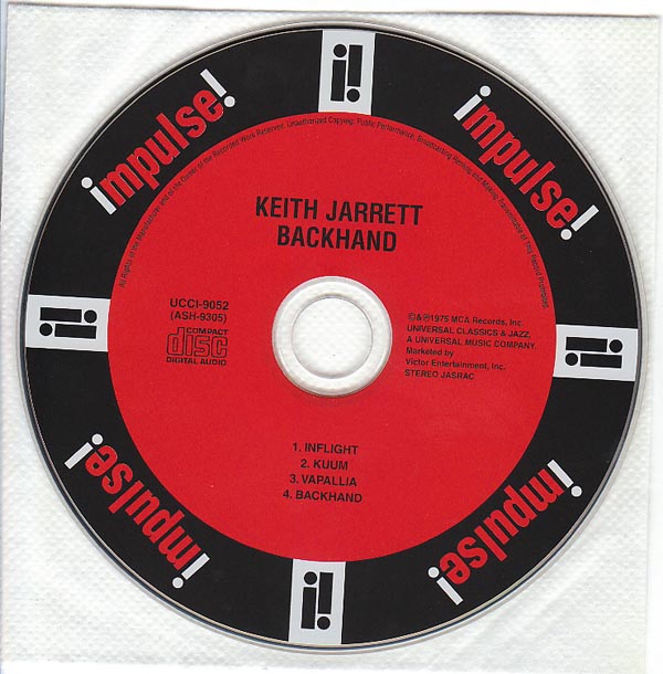 CD, Jarrett, Keith - Backhand