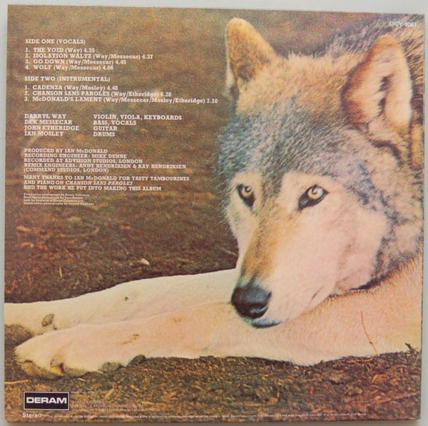 Back cover, Darryl Way's Wolf - Canis-Lupus