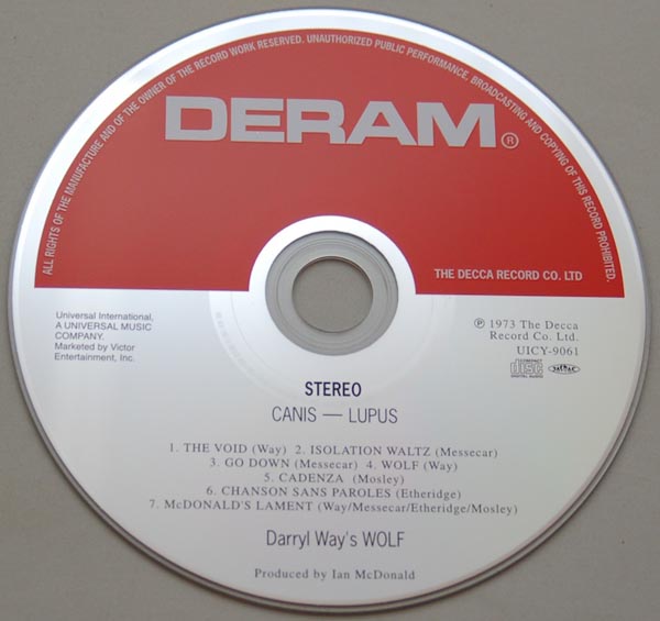 CD, Darryl Way's Wolf - Canis-Lupus