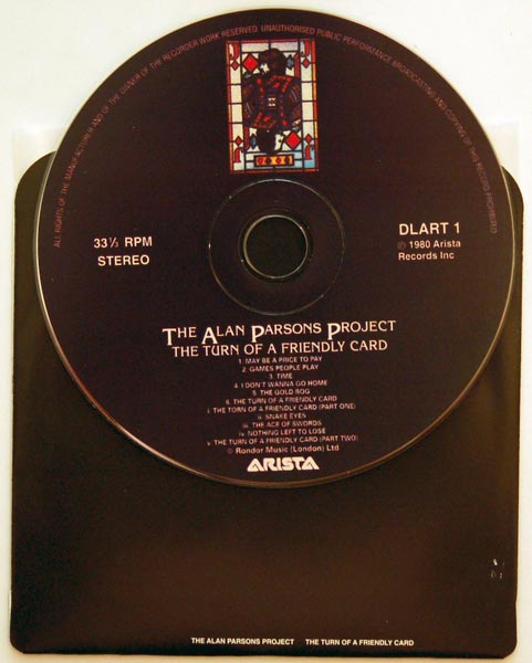 CD and inner sleeve, Parsons, Alan (The ... Project) - The Turn Of A Friendly Card