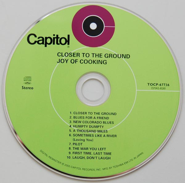 CD, Joy Of Cooking - Closer To The Ground