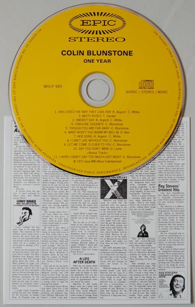 CD, Blunstone, Colin - One Year (+1)