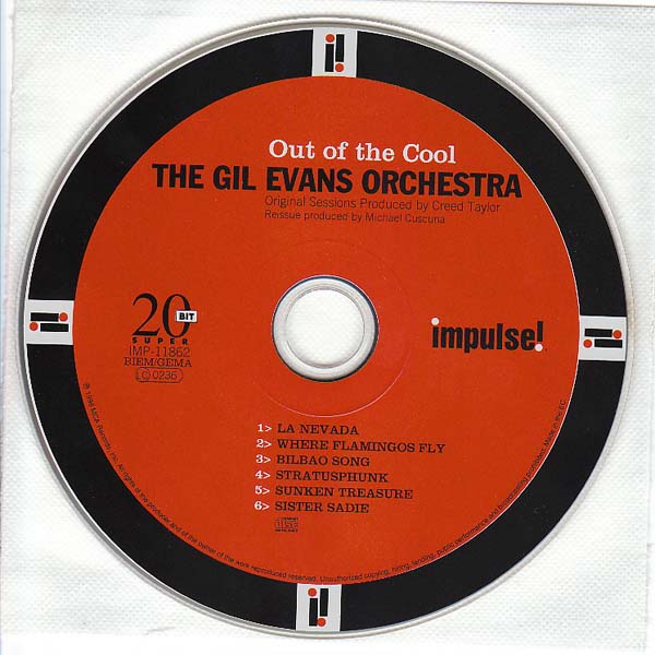 CD, Evans, Gil - Out Of The Cool