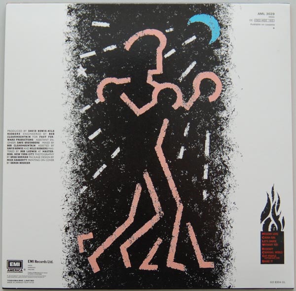 Back cover, Bowie, David - Let's Dance