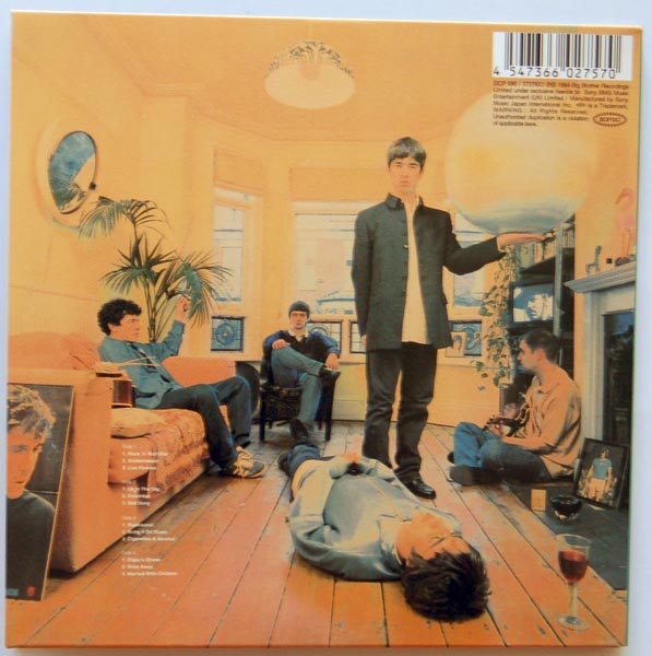 Back cover, Oasis - Definitely Maybe