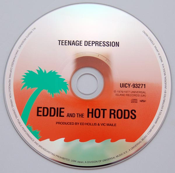 CD, Eddie & The Hot Rods - Teenage Depression