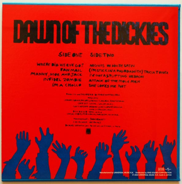 Back cover, Dickies (The) - Dawn Of The Dickies