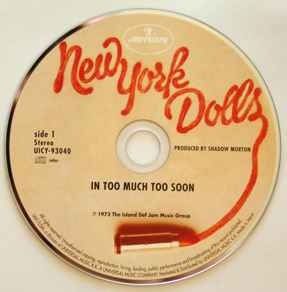 CD, New York Dolls - Too Much Too Soon