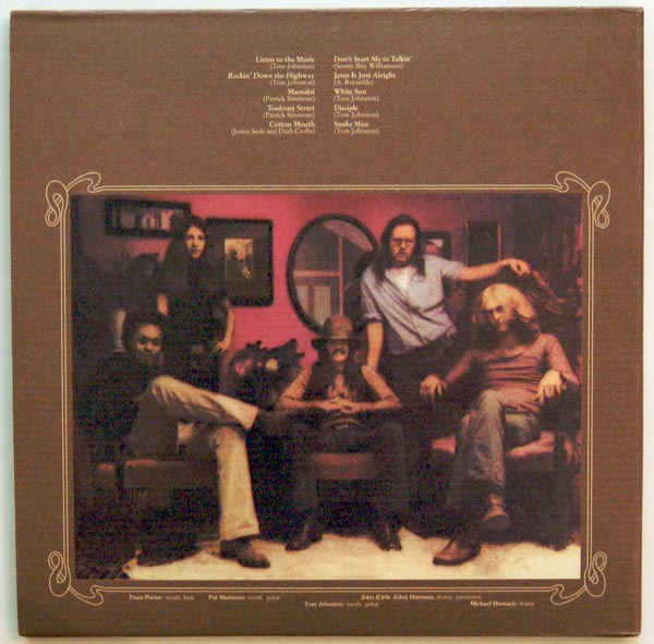 Back cover, Doobie Brothers (The) - Toulouse Street