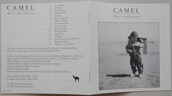 Booklet, Camel - Dust And Dreams