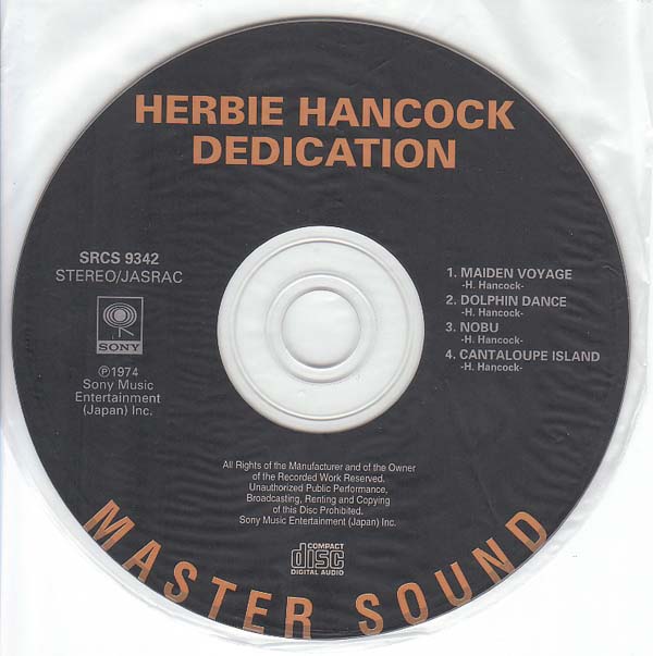 CD, Hancock, Herbie - Dedication