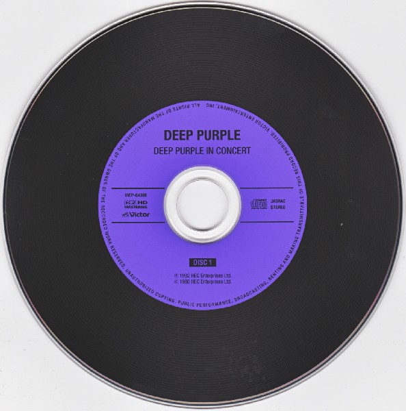CD 1, Deep Purple - In Concert (1970 & 1972) [Live] [2 CD]