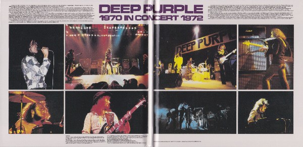 gatefold inside, Deep Purple - In Concert (1970 & 1972) [Live] [2 CD]