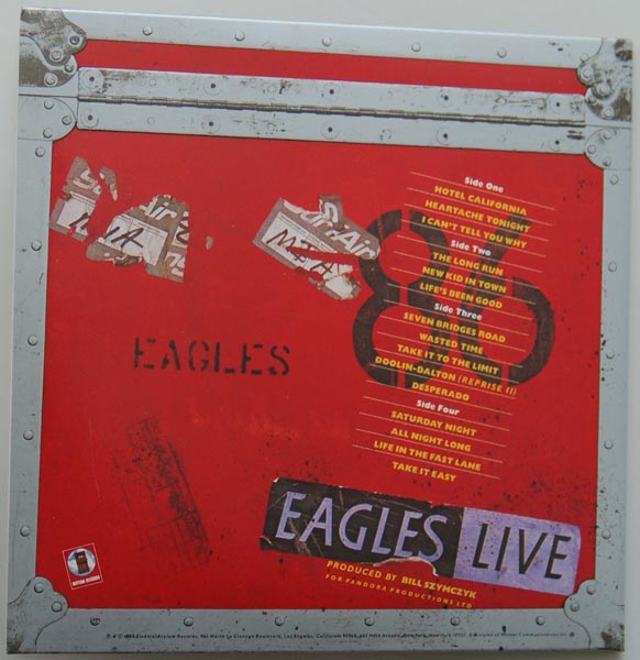 Back cover, Eagles - Live