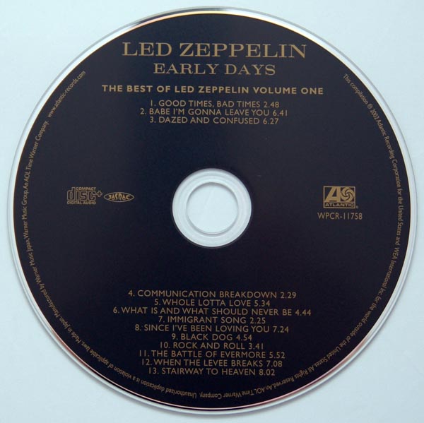 CD 1, Led Zeppelin - The Very Best Of Led Zeppelin - Early Days and Latter Days (CD-Extra)